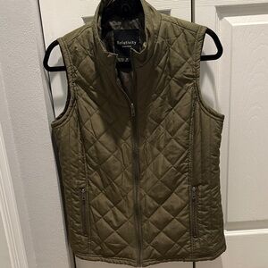 Relativity Khaki Quilted Vest